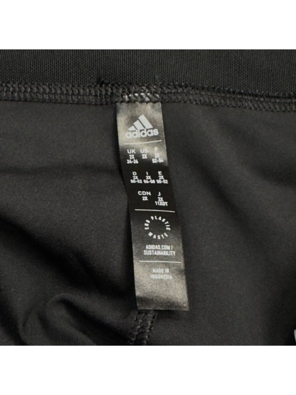 Adidas Black Cycling Shorts Womens Size 2X Tights Padded Seat Compression NEW - Picture 6 of 16